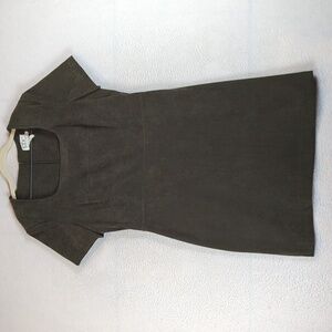 CDC Wear Women's‎ Olive Green Square Neck Sheath Vintage Dress Size 12